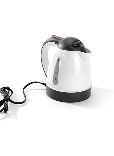 Fawoonu 1000mL Car Electric Kettle 12V 150W Portable Lighter Kettle for Trip Travel White