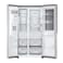 LG 668 Liter Side By Side Refrigerator With Water Dispenser, Linear Inverter Compressor, Insta View, Smart ThinQ, Tempered Glass, Color Silver Model &ndash; GC-X267CSHS