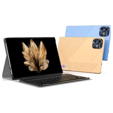 Modio M37 5G Android Tablet &ndash; 10.1 Inch HD Display, 8GB RAM, 512GB ROM, 8000mAh Battery &ndash; Dual SIM Support &ndash; Includes Wireless Keyboard and Mouse &ndash; Stylish Grey Finish