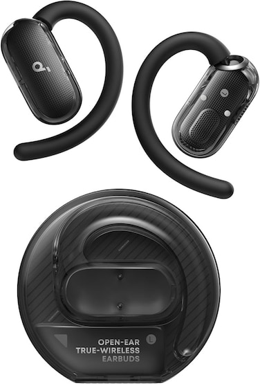 Soundcore V40i by Anker, Open-Ear Headphones, Crystal Clear Design, 4 Adjustable Positions for Every Ear Size, Richer Bass, IP55, 21-Hour Playtime, AI Clear Calls, Bluetooth 5.4, App Control