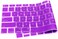 USA Version English Language Silicone Keyboard Cover Compatible for MacBook Air 13" 2020 M1 Chip Model A2179/A2337 With Touch ID, Dust/Spill Protection, Easy Install &amp; Washable Protector, Purple