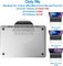 Hard Shell Case &amp; UK Layout English Keypad Cover Compatible for MacBook New Pro 13&quot; with Touch Bar and Touch ID, Model A1706/A1708/A2159/A1989, Release in 2016/2017/2018, Clear