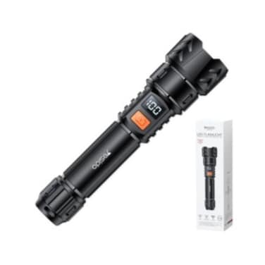 Yesido Super Bright Rechargeable USB LED Flashlight Telescopic Torch Tactical Lamp
