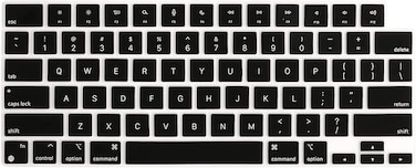 US Version English Keyboard Cover for MacBook Air 15/13.6&quot; 2022,2023 Model A2941/A2681, MacBook Pro 14&quot; 2023,2022, Model A2442, A2779 M1 &amp; MacBook Pro 16&quot; 2023,2022, Model A2485,A2780 M1, Black