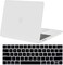 Hard Shell Case &amp; US Layout English Keypad Cover Compatible for MacBook New Pro 13" with Touch Bar and Touch ID, Model A1706/A1708/A2159/A1989, Release in 2016/2017/2018, White