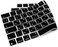 EU/UK Layout Russian English Keyboard Cover for MacBook Air 15.3&quot; M2 A2941/Air 13.6&quot; M2 A2681, MacBook Pro 14.2&quot;/16.2&quot; 2023-2021 M3/M2/M1, A2918/A2992/A2779/A2442/A2991/A2780/A2485, Black