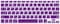 US Layout Arabic English Keyboard Cover for Older Version MacBook Pro 13&quot;/15&quot; (A1278/A1286)&amp; Macbook Retina 13&quot;/15&quot; (A1425/A1502/A1398)&amp; Older Version MacBook Air 13&quot; (A1369/A1466) Purple Color