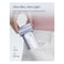JISULIFE Mini Handheld Fan Life9S - Sleek Chrome: Turbo Power, 22 Hours Cooling, LED Display, 5000mAh, 5-Speed, Small Portable Fan for Travel, Cruise, Concerts, Trendy Gifts for Women Men-Blue