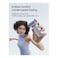 JISULIFE Mini Handheld Fan Life9S - Sleek Chrome: Turbo Power, 22 Hours Cooling, LED Display, 5000mAh, 5-Speed, Small Portable Fan for Travel, Cruise, Concerts, Trendy Gifts for Women Men-Blue
