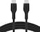 Belkin BoostCharge Flex Silicone USB C charger cable, USB-IF certified USB type C to USB type C charging cable for iPhone 16, 15, Galaxy S24, S23, iPad, MacBook, Note, Pixel and more - 1M, Black