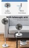 Yesido Table/Floor Fan Premium Folding Fan YF11, 6000 mAh, 92 cm, Remote Control, Foldable