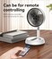 Yesido Table/Floor Fan Premium Folding Fan YF11, 6000 mAh, 92 cm, Remote Control, Foldable