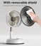 Yesido Table/Floor Fan Premium Folding Fan YF11, 6000 mAh, 92 cm, Remote Control, Foldable