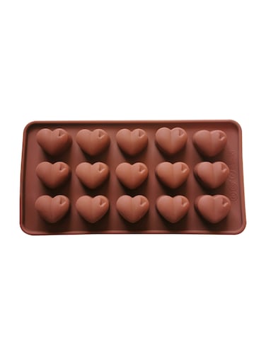 Heart-Shaped Silicone Chocolate Mold - 15-Cavity Baking and Muffin Pan, Perfect for Cakes, Muffins, and Chocolate Treats