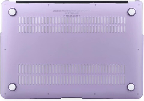 Plastic Hard Shell Case Cover Compatible with Older Version MacBook Air 13.3-Inch Model:- A1369/A1466 Release 2010 to 2017, Purple