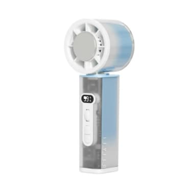 Levelo Cyclo Cooling Fan Blue &ndash; Portable Rechargeable USB Fan with Strong Airflow, Quiet Operation, Adjustable Speed &amp; Compact Travel Design for Home, Office, Gaming &amp; Outdoor Use