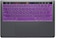 USA Version English Silicone Protective Keyboard Cover for Macbook Pro 13/15 Inch with Touch Bar Model A1706/A1707/A1989/A1990/A 2159, Release 2016/2017/2018/2019, Purple