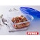Pyrex Cook&amp;Go 800ml Square Storage Dish with Airtight Lid - Versatile Freezer-to-Oven Solution - BLUE