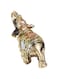 Denash Elephant Figurine, Lucky Feng Shui Elephant Sculpture, Bottom Durability for Office Home (Green Small Size)
