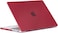 Hard Shell Case Cover Compatible with MacBook Pro 14-Inch Release 2024/2023/2022/2021 Model:- M3 A2918/A2992, M2 A2779, M1 A2442 Pro/ Max Chip with Touch ID, Wine Red Carbon Fiber Texture