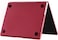 Hard Shell Case Cover Compatible with MacBook Pro 14-Inch Release 2024/2023/2022/2021 Model:- M3 A2918/A2992, M2 A2779, M1 A2442 Pro/ Max Chip with Touch ID, Wine Red Carbon Fiber Texture