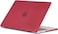 Hard Shell Case Cover Compatible with MacBook Pro 14-Inch Release 2024/2023/2022/2021 Model:- M3 A2918/A2992, M2 A2779, M1 A2442 Pro/ Max Chip with Touch ID, Wine Red Carbon Fiber Texture