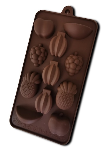 Tropical Fruits Shape Silicone Mold for Baking, Chocolate, and Candy Making &ndash; Create Perfect Pineapple, Mango, Coconut, and Passionfruit Designs for Unique Desserts