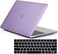Hard Shell Case &amp; US Layout English Keypad Cover Compatible for MacBook New Pro 13" with Touch Bar and Touch ID, Model A1706/A1708/A2159/A1989, Release in 2016/2017/2018, Purple