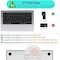 EU/UK Version Clear Skin Keyboard Cover for MacBook Air 15.3&quot; M2 A2941/Air 13.6&quot; M2 A2681, MacBook Pro 14.2&quot;/16.2&quot; 2023-2021 M3/M2/M1, A2918/A2992/A2779/A2442/A2991/A2780/A2485, Clear/White