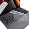 EU/UK Version Clear Skin Keyboard Cover for MacBook Air 15.3&quot; M2 A2941/Air 13.6&quot; M2 A2681, MacBook Pro 14.2&quot;/16.2&quot; 2023-2021 M3/M2/M1, A2918/A2992/A2779/A2442/A2991/A2780/A2485, Clear/White