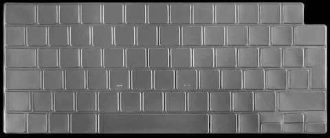 EU/UK Version Clear Skin Keyboard Cover for MacBook Air 15.3&quot; M2 A2941/Air 13.6&quot; M2 A2681, MacBook Pro 14.2&quot;/16.2&quot; 2023-2021 M3/M2/M1, A2918/A2992/A2779/A2442/A2991/A2780/A2485, Clear/White