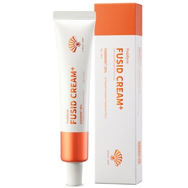 Fusid Cream Plus (1.58oz) - Moisturizer Face Cream for Daily Hydration, Even Skin Tone. Korean Moisturizer for Face with Fusiderm, Peptides, Vitamin C.