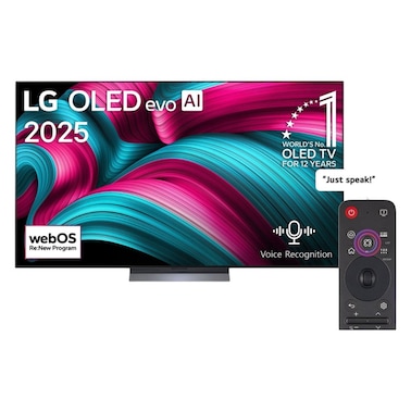 LG 77 inch OLED evo AI C5 4K 144Hz Smart TV AI Magic remote Dolby webOS25 2025 120HZ