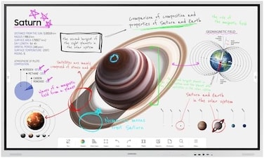Samsung Flip Pro WM75B 75-Inch 4K UHD Interactive Touch Display, VA Panel, 75Hz Refresh Rate, 8ms Response Time, Multi-Touch Collaboration, HDMI/USB/LAN/Wireless Connectivity &ndash; LH75WMBWLGCXUE