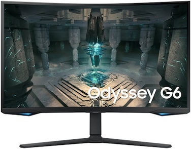 Samsung Odyssey G6 27-Inch QHD IPS Gaming Monitor, 240Hz, 1ms, HDR600, FreeSync Premium Pro, CoreSync RGB, HDMI &amp; DP, Ergonomic Stand &ndash; Black &ndash; LS27BG650EMXUE