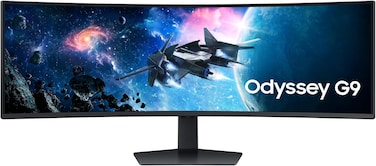 Samsung Odyssey G9 G9G95C 49" Dual QHD Gaming Monitor With 1ms Response Time &amp; 240Hz Refresh Rate, 1000R Curved Screen, AMD FreeSync Premium Pro, Middle East Version (New Launch) - LS49CG954EMXUE