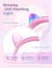 iClever Kids Headphones with Cat Ear Led Light Up, Safe Volume Limite Kids Wired Headphones with FunShare Foldable Over-Ear Headphones for Kids/School/Travel
