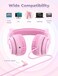 iClever Kids Headphones with Cat Ear Led Light Up, Safe Volume Limite Kids Wired Headphones with FunShare Foldable Over-Ear Headphones for Kids/School/Travel

