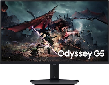 Samsung Odyssey G5 G50D 27&quot; Curved QHD 2560x1440 Fast IPS 180Hz 1ms Gaming Monitor with AMD FreeSync and DisplayHDR 400 &ndash; Model LS27DG502EMXUE