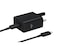 Samsung Travel Adapter 45W PD Fast Charging, 2PIN Plug, with 1.8M USB Type-C to Type-C Cable for Smartphones, Tablets, and Laptops, Compact and Durable, Black
