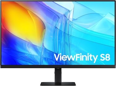 SAMSUNG ViewFinity S8 S80D 32" 4K UHD VA Monitor, 60Hz Refresh Rate, 5ms Response Time, 1.07 Billion Colors, Flicker-Free Technology, Picture-In-Picture, Black   LS32D806EAMXUE