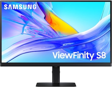 SAMSUNG ViewFinity S8 S80UD 32" VA 4K UHD Monitor, 60Hz, 5ms Response, 1.07B Colors, 90W USB-C Charging, Black   LS32D806UAMXUE