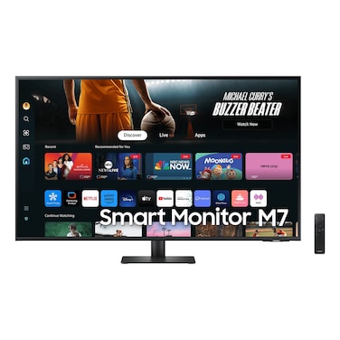 Samsung 32 Inch Smart Screen for Multi Device Experience Flat Monitor – LS32DM702UMXUE