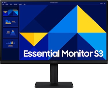 SAMSUNG S3 S30GD 27" IPS Essential Monitor, FHD, 100Hz, 5ms Response, Flicker-Free, 16.7M Colors, Black   LS27D300GAMXUE