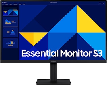 SAMSUNG S3 S30GD 24" IPS Essential Monitor, FHD, 100Hz, 5ms Response, Flicker-Free, 16.7M Colors, Black   LS24D300GAMXUE