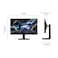 شاشة ألعاب ذكية سامسونج أوديسي G7 (G70D) مقاس 27 بوصة بدقة 4K UHD IPS ومعدل تحديث 144 هرتز وزمن استجابة 1 مللي ثانية (GtG)، تدعم تقنية AMD FreeSync Premium، وتتميز بألوان زاهية، وحامل قابل للتعديل