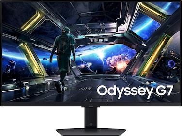 شاشة كمبيوتر سامسونج S32DG702EU، مقاس 81.3 سم (32 بوصة)، بدقة 3840 × 2160 بكسل، شاشة LCD فائقة الوضوح 4K، لون أسود