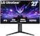 LG 27GS65F UltraGear Gaming Monitor, 27" IPS Display, FHD Resolution, 180Hz Refresh Rate, 1ms (GtG) Response Time, AMD FreeSync &amp; NVIDIA G-Sync Technology, 16.7m Color Display, Black   27GS65F