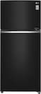 LG Top Mount Refrigerator, Multi-Shelf Design, Fresh Zone Storage, Matte Black Finish, Linear Cooling, Multi Air Flow, Hygiene Fresh, Door Cooling