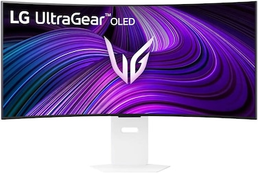 LG 39GX90SA-W UltraGear 39-Inch Curved OLED Gaming Monitor, WQHD (3440x1440), 240Hz, 0.03ms, HDR, G-SYNC &amp; FreeSync, USB-C, HDMI 2.1 &ndash; White